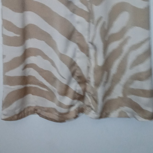 H & M Dress Maxi Sleeveless Zebra Stripe -Covered Buttons Kaftan Satin Feel sz S - Picture 5 of 11